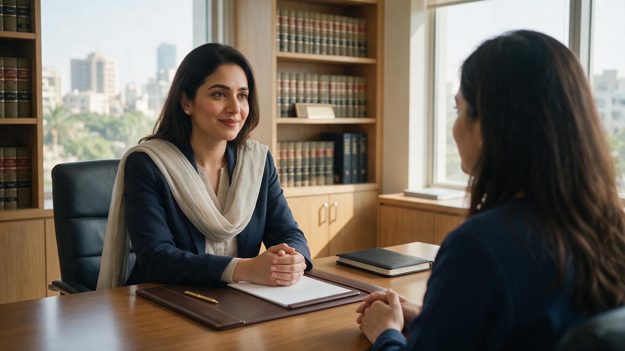 Female family lawyer in Karachi ready to help women with divorce, khula and child custody